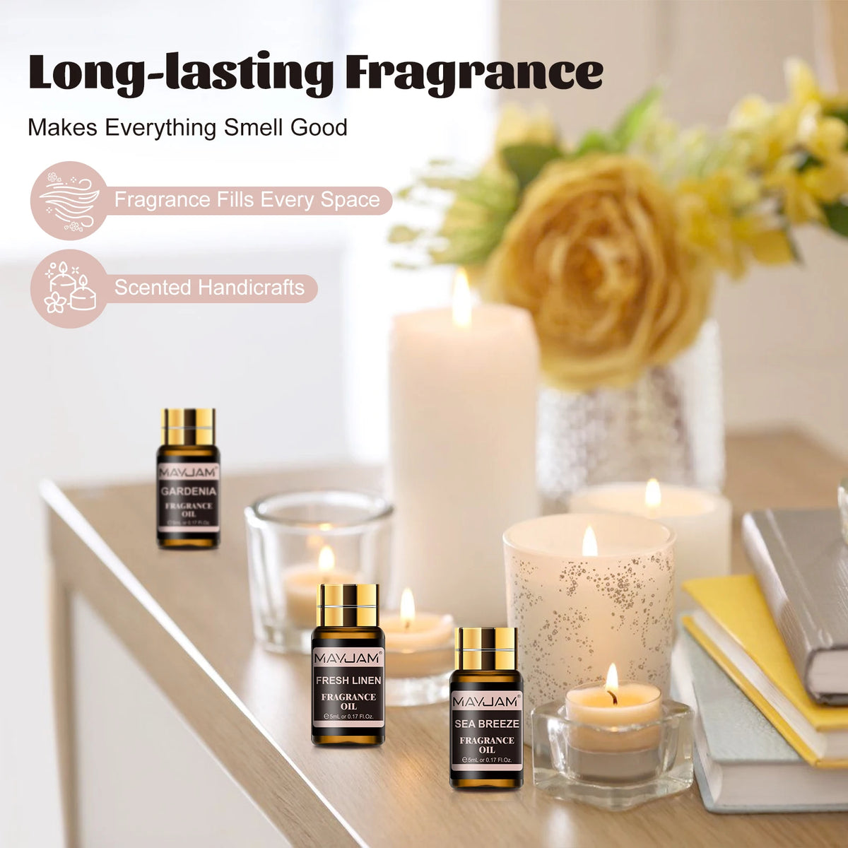 MAYJAM Premium Aromatic Fragrance Oils Set For Room Diffuser