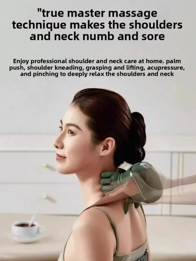 Shiatsu Neck Shoulder Massager With Heat Deep Tissue