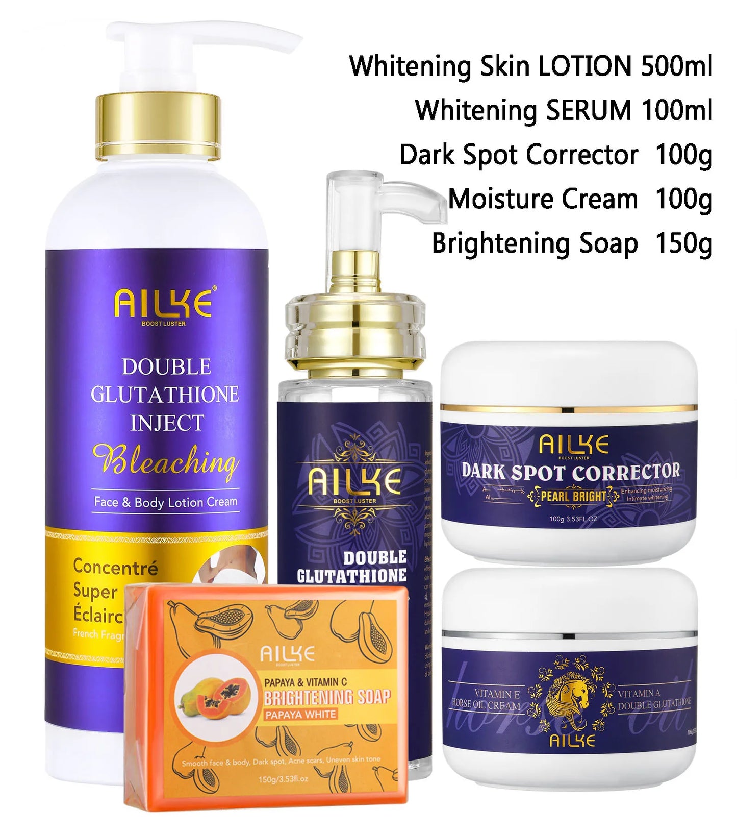 AILKE Glutathione Whitening Skin Care With Niacinamide
