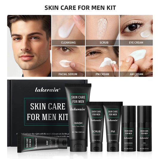 ibcccndc Men Skincare Kit For Deep Cleansing And Oil Control