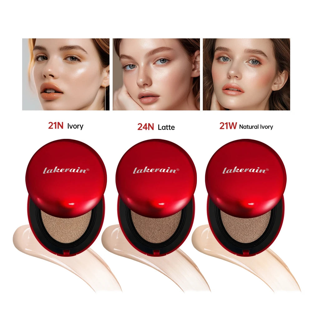 Ibcccndc Korean Air Cushion Foundation Natural Moisturizing Coverage 72H Wear
