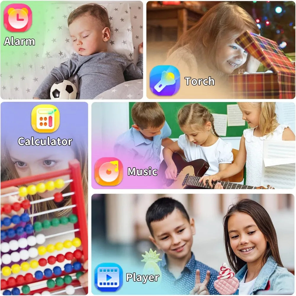 Smart Watch For Kids 3-12 With Games Alarm Touchscreen