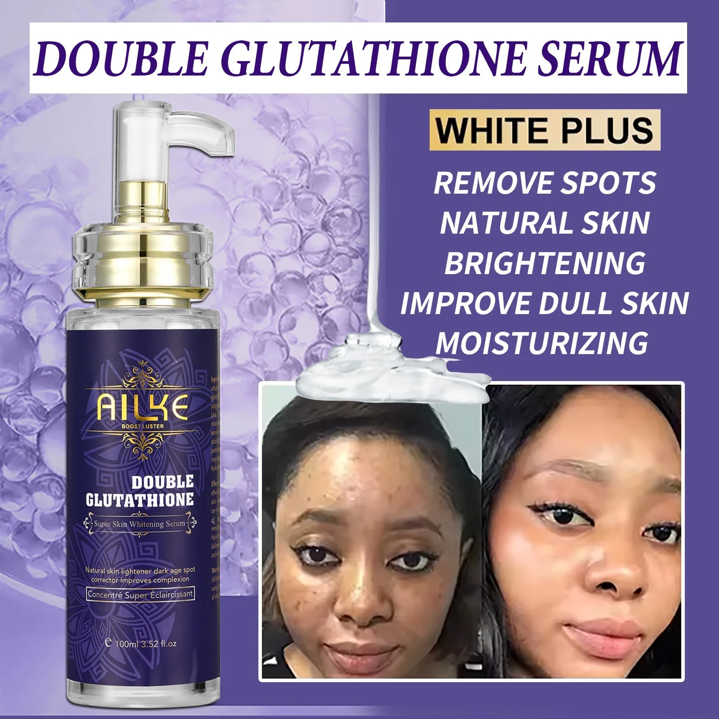 AILKE Glutathione Whitening Skin Care With Niacinamide