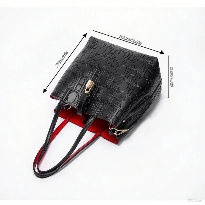 CH Women Tote Bag Large Capacity Shoulder Handbag Purse
