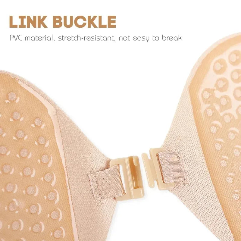 Silicone Self-Adhesive Backless Strapless Bra For Invisible Support