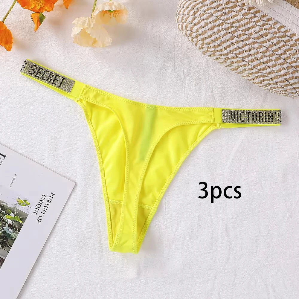 Victoria's Secret Lace Thongs Women Comfortable Breathable Panties
