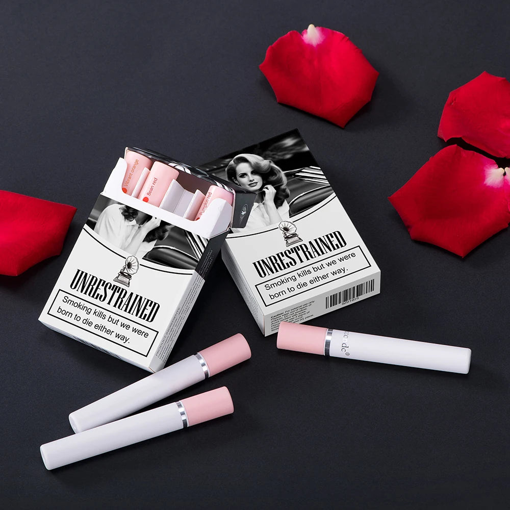 Lakerain Lip Gloss Set 4 Pcs Matte Waterproof Lip Glaze