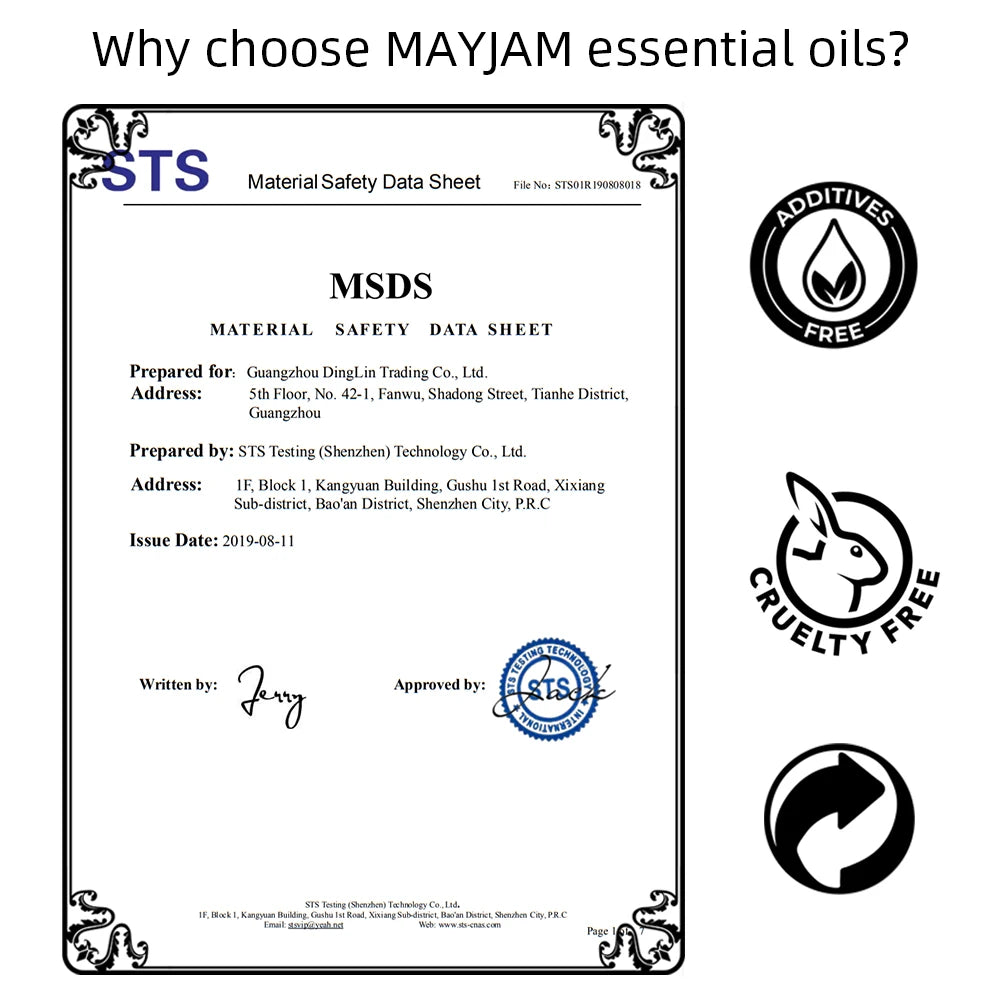 MAYJAM 35 Piece Essential Oil Set For Humidifiers And Diffusers