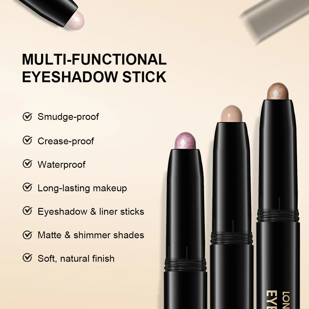 Eyeshadow Liner Pencil Matte Shimmer Waterproof Natural Look