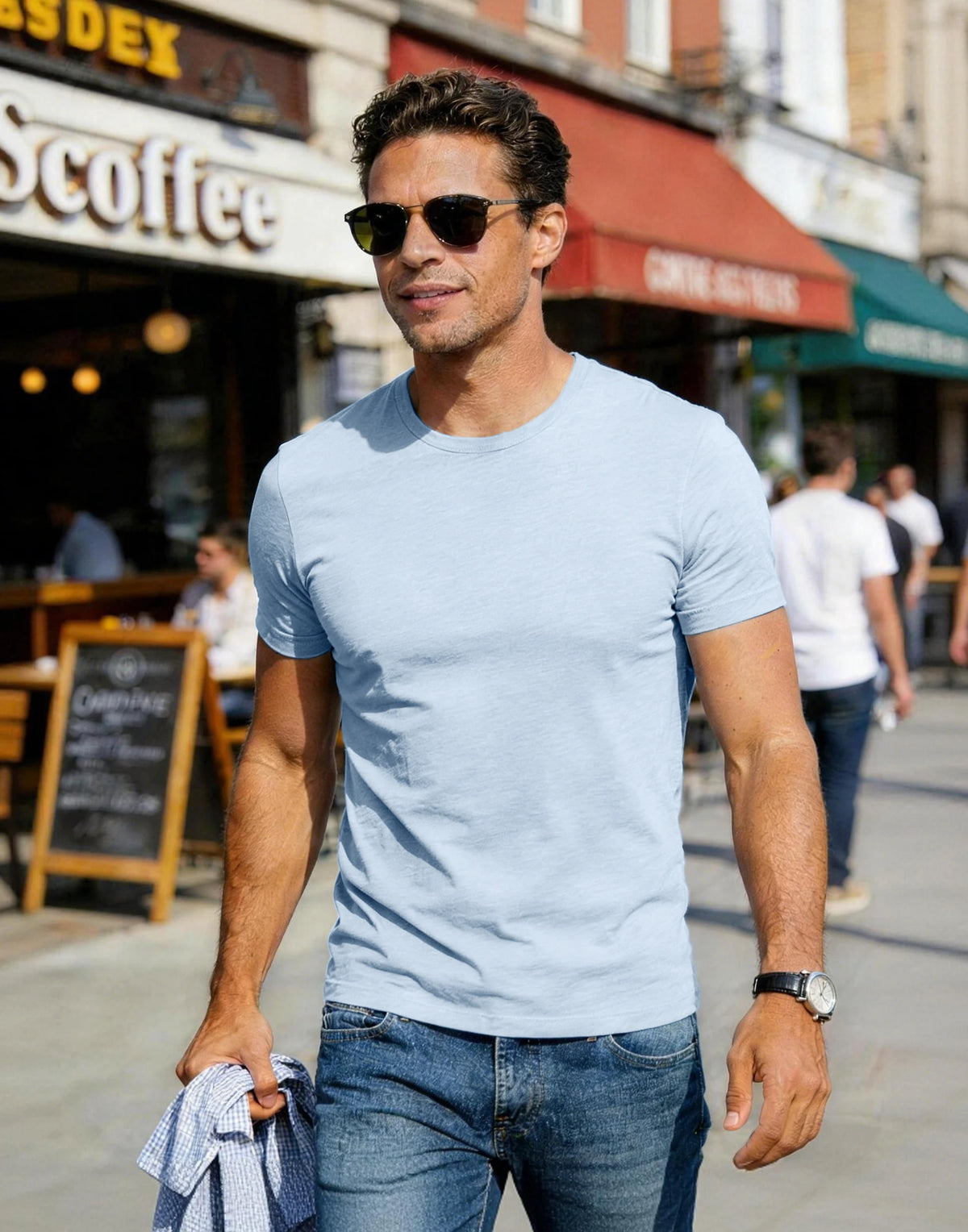 Pioneer Camp Men's Bamboo Viscose Soft Crew Neck T-Shirt