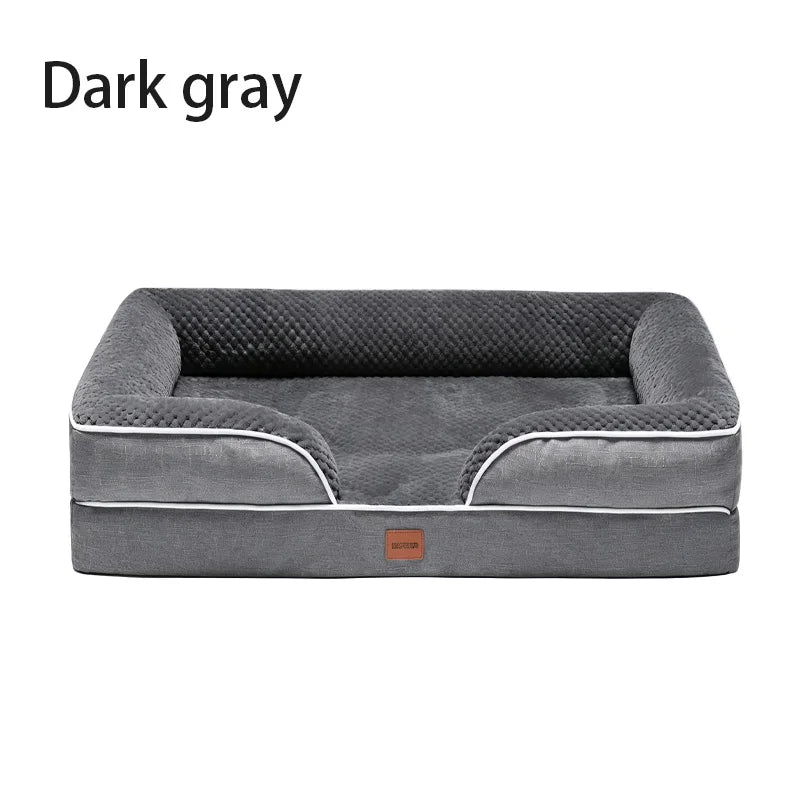 Orthopedic Memory Foam Dog Bed With Washable Waterproof Cover