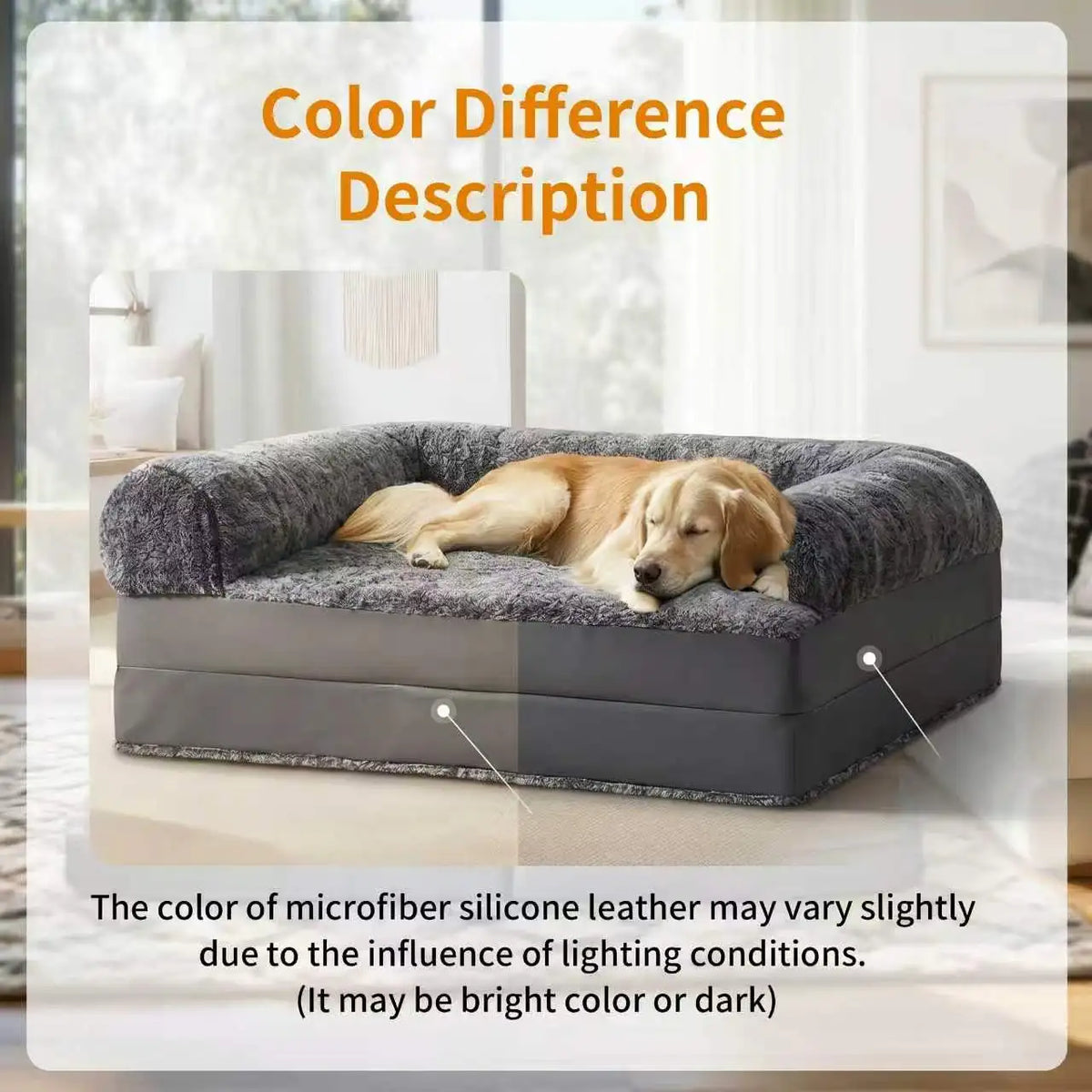 BINGOPAW Orthopedic Dog Bed Sofa With Washable Removable Cover