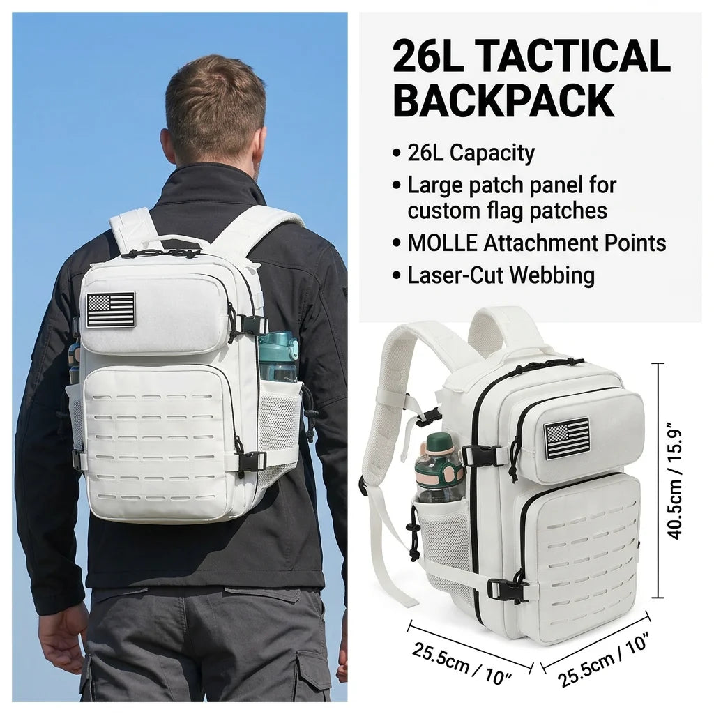 ReFire Gear Molle Tactical Backpack Featuring Cup Holders