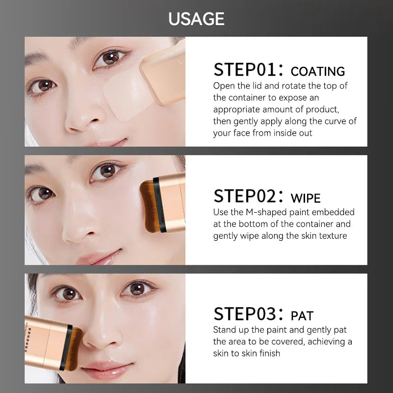 Base Makeup Foundation Stick Moisturizing Concealer For Acne Coverage Travel