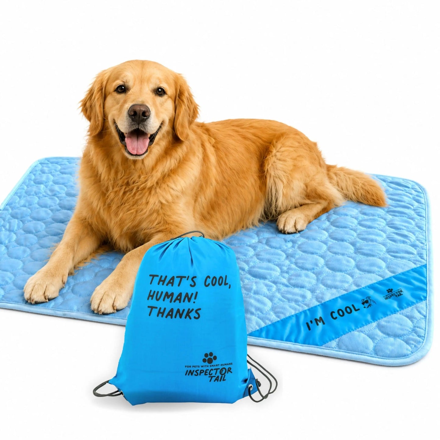 Portable Dog Washable Cooling Mat With Carry Bag Indoor Outdoor