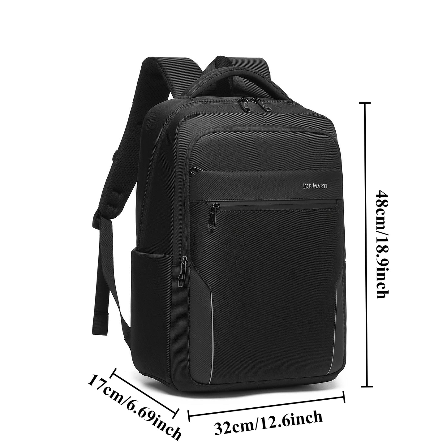 Waterproof Nylon Unisex Business Backpack With Laptop Compartment
